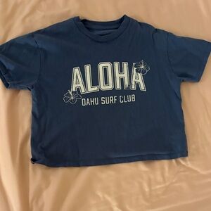 Aloha Oahu Surf Club Kids Blue T-Shirt